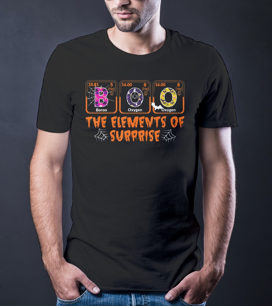 BOO Boron Oxygen Halloween The Elements Of Surprise T-Shirt