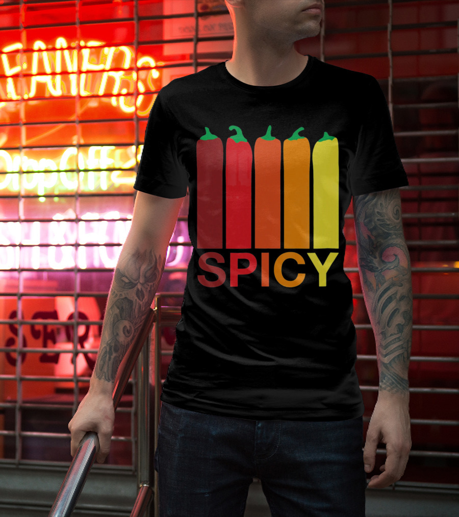 Hannah Hart Spicy Peppers Multicolor T-Shirt