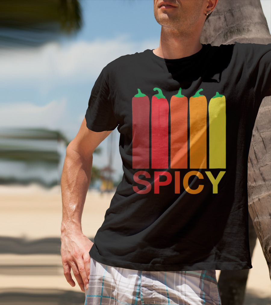 Hannah Hart Spicy Peppers Multicolor T-Shirt