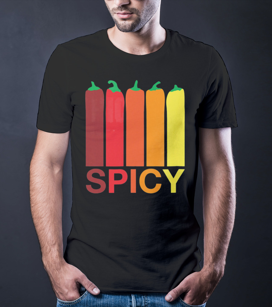 Hannah Hart Spicy Peppers Multicolor T-Shirt