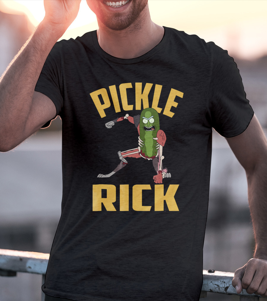 Pickle Rick Punch Rick And Morty Iconic Character Appeal T-Shirt