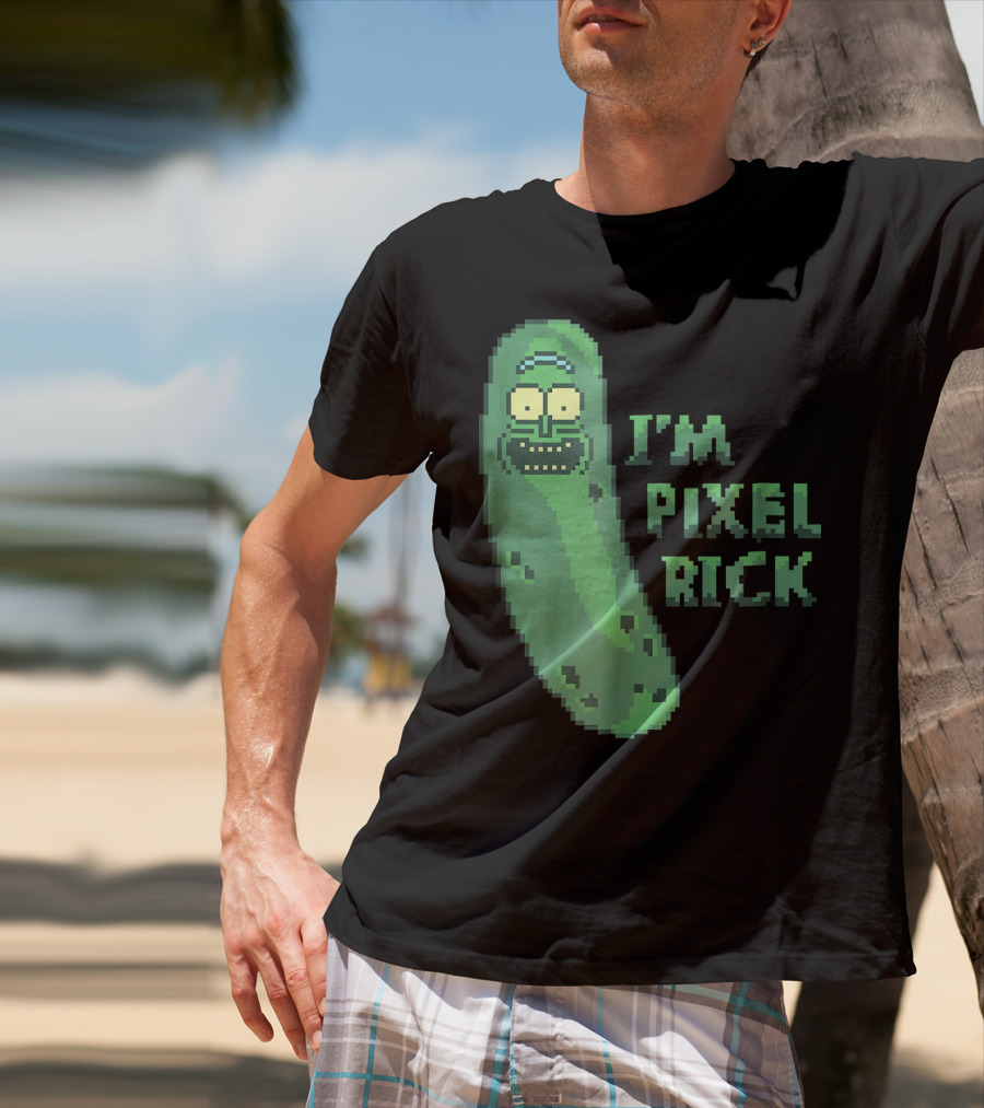 Mademark X Rick And Morty I'm Pixel Rick Pickle T-Shirt