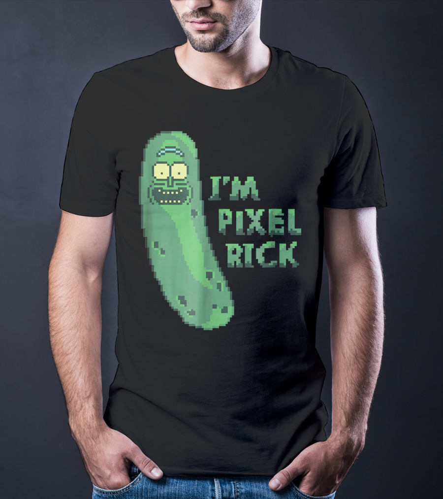 Mademark X Rick And Morty I'm Pixel Rick Pickle T-Shirt