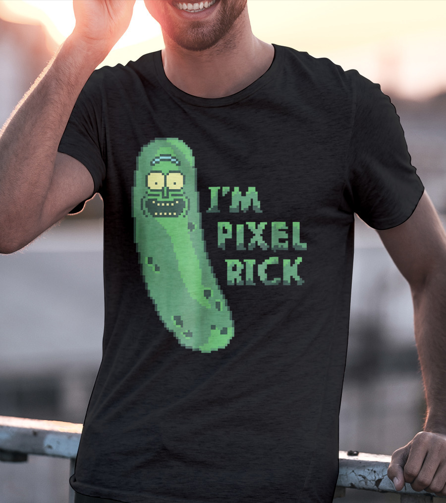 Mademark X Rick And Morty I'm Pixel Rick Pickle T-Shirt