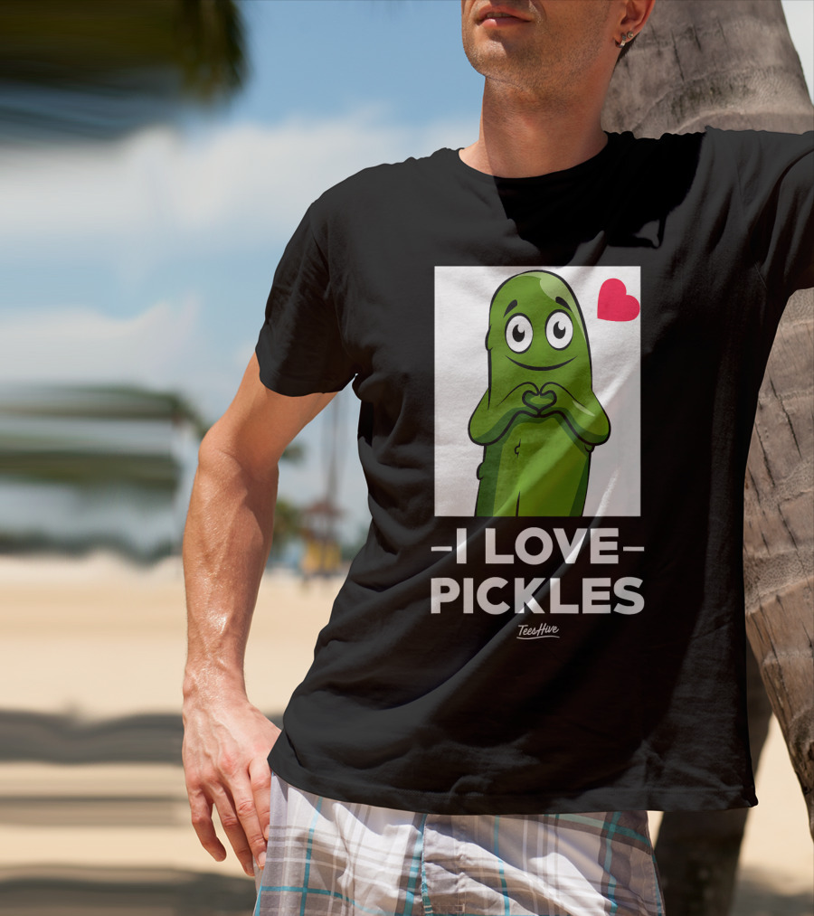 I Love Pickles Squad Heart Party T-Shirt