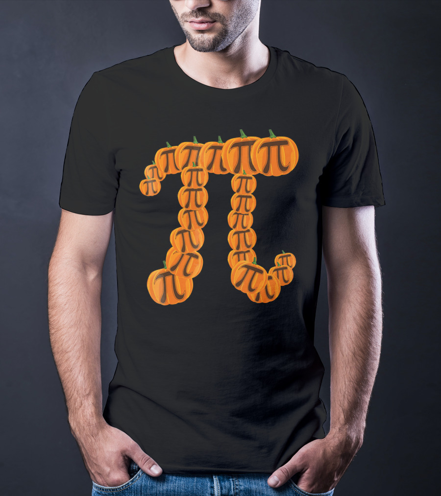 Pumpkin Pi Math Symbol Halloween Puns T-Shirt