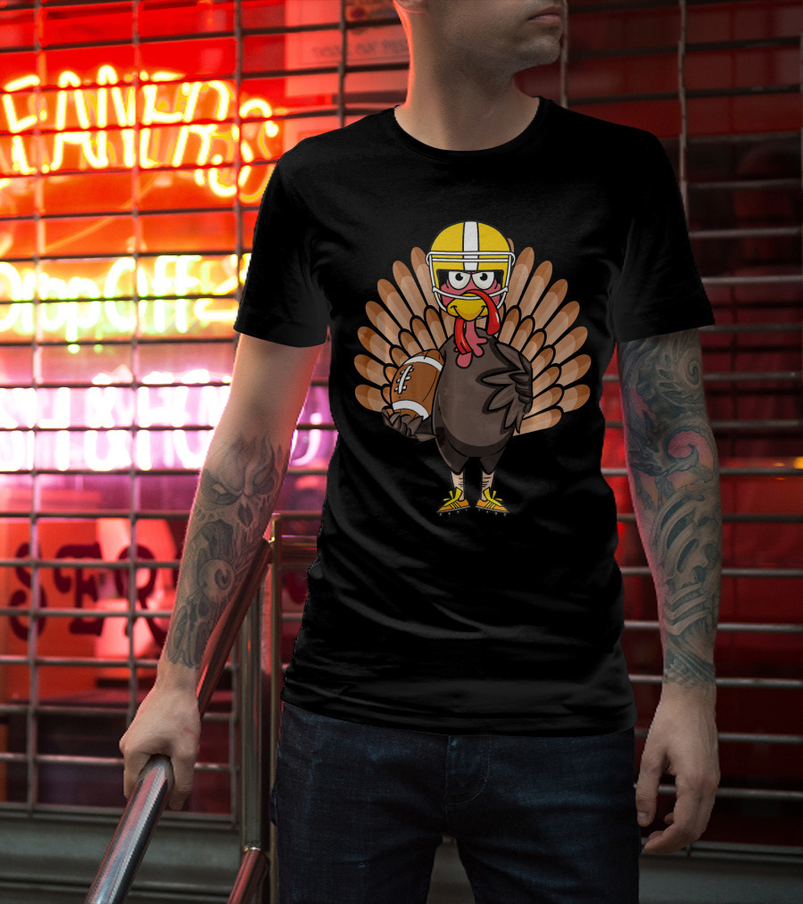 Thanksgiving Turkey Bowl Football Turkey T-Shirt