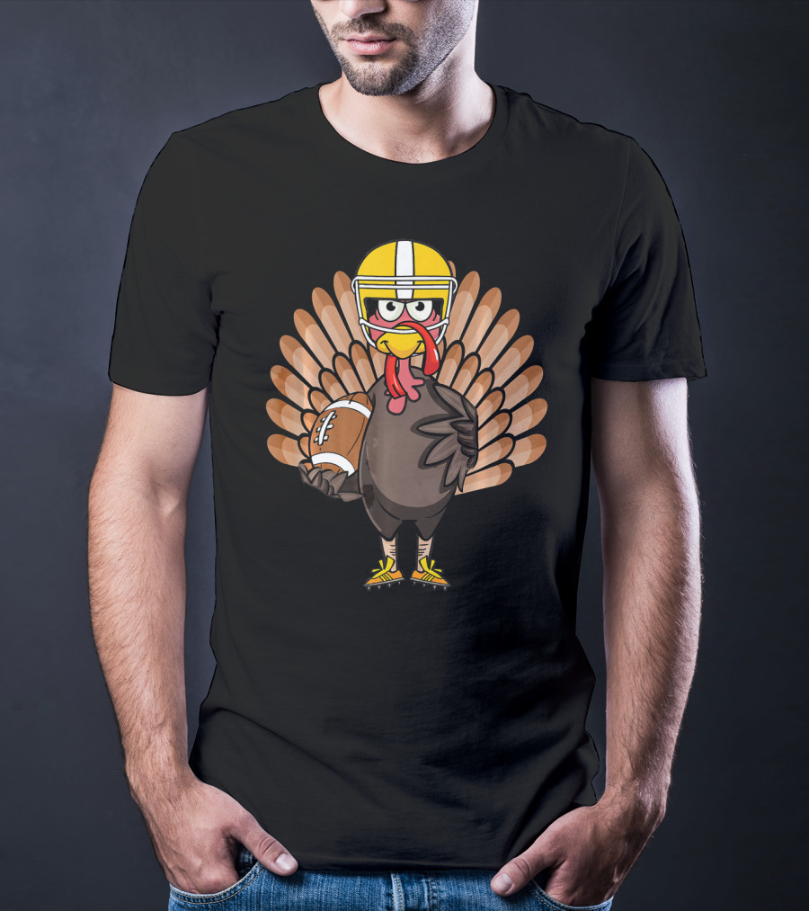 Thanksgiving Turkey Bowl Football Turkey T-Shirt