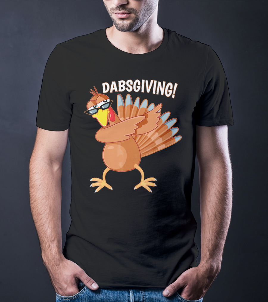 Dabsgiving Funny Dabbing Turkey Thanksgiving Dabs T-Shirt