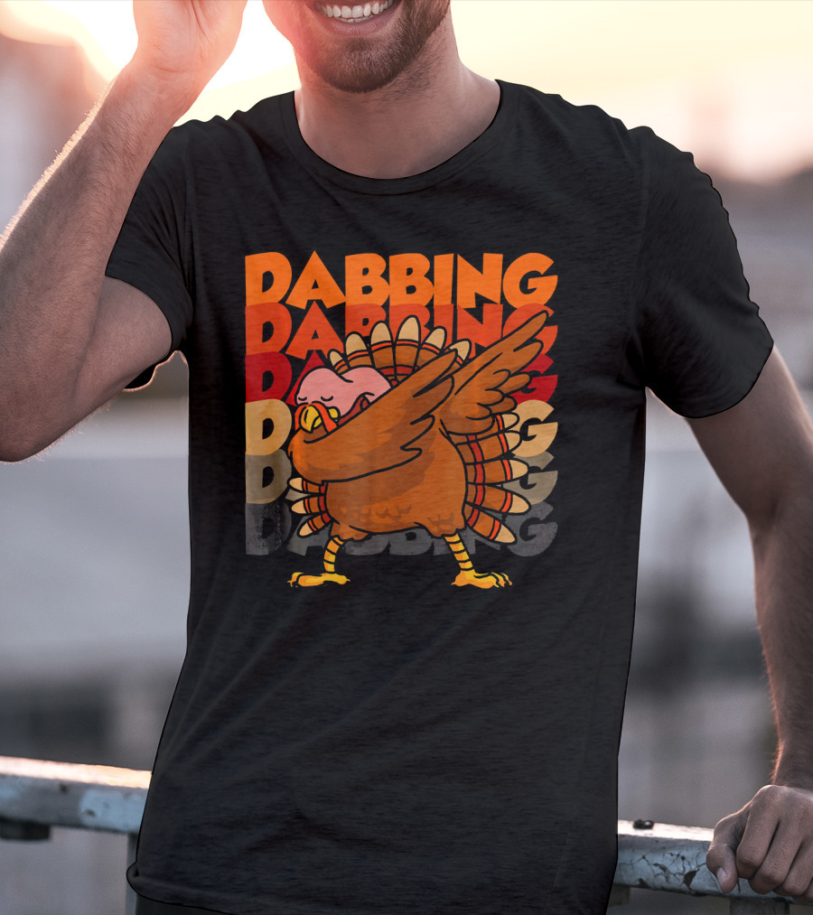 Dabbing Dabbing Dabbing Turkey T-Shirt