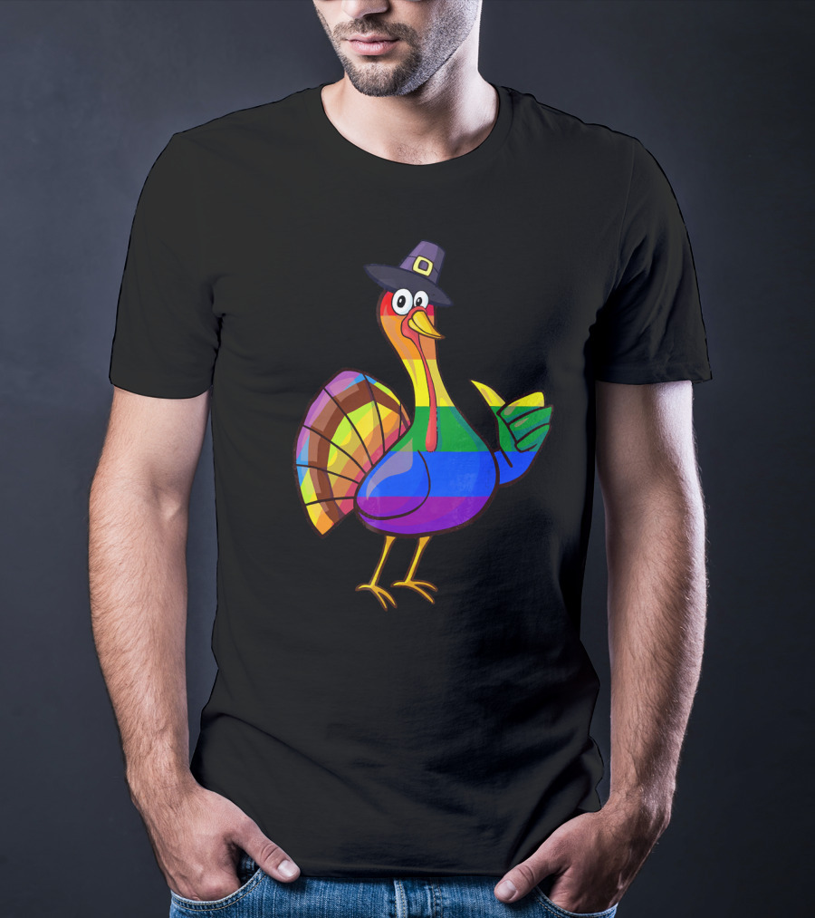 Colorful Turkey Pilgrim T-Shirt