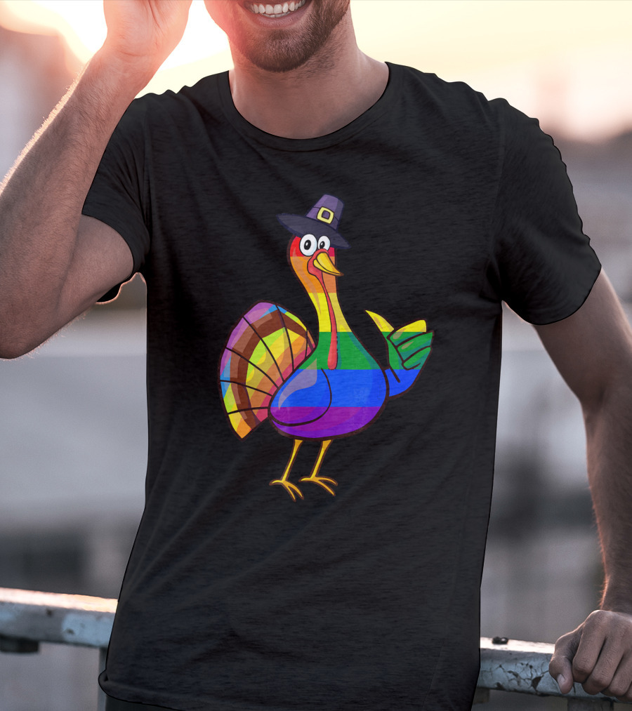 Colorful Turkey Pilgrim T-Shirt