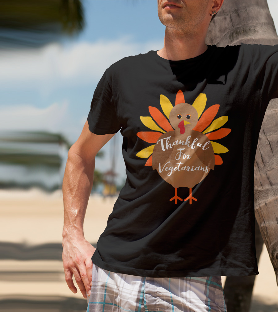 Thankful For Vegetarians Turkey T-Shirt