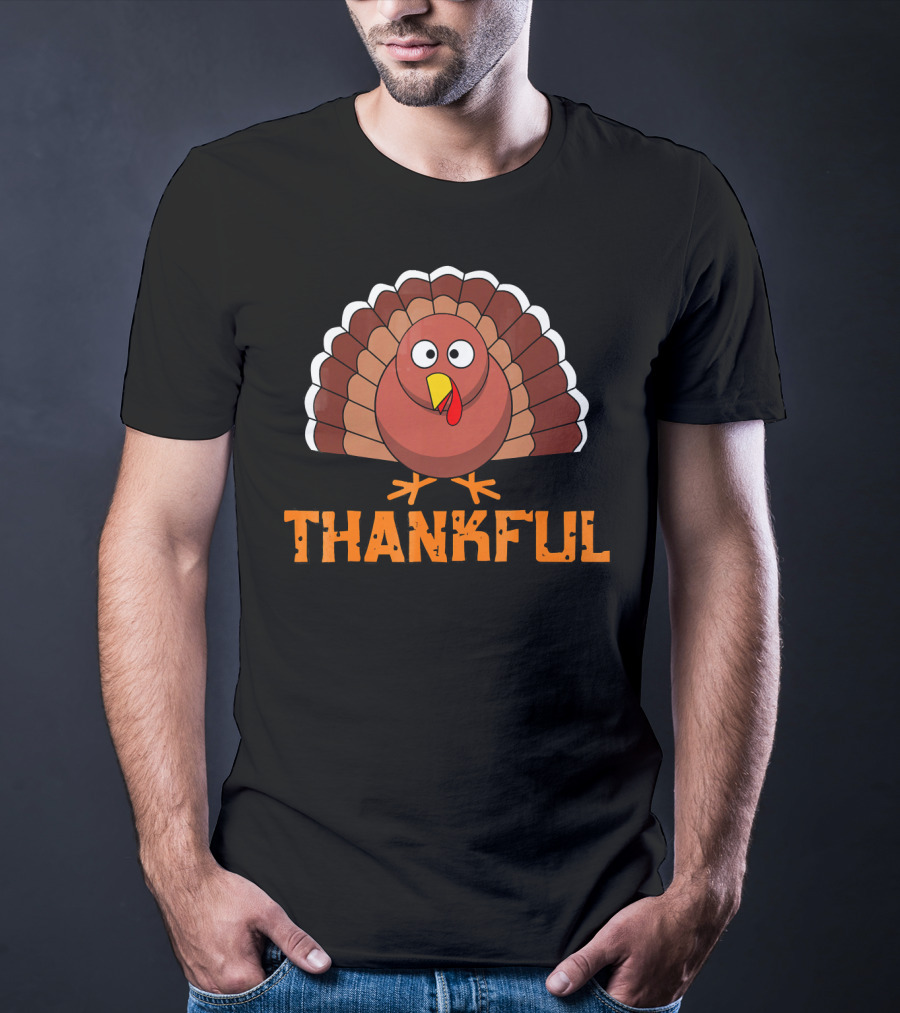 Thankful Turkey Thanksgiving T-Shirt