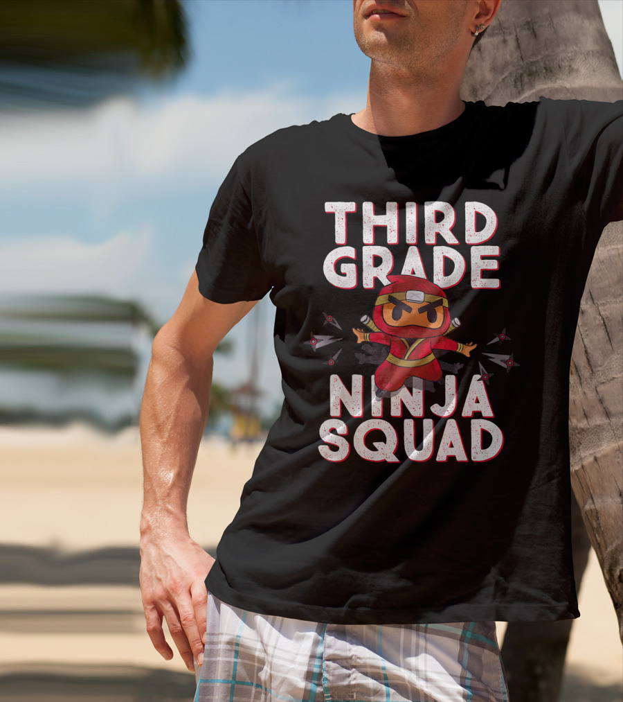 Third Grade Ninja Squad Fun Back To School T-Shirt
