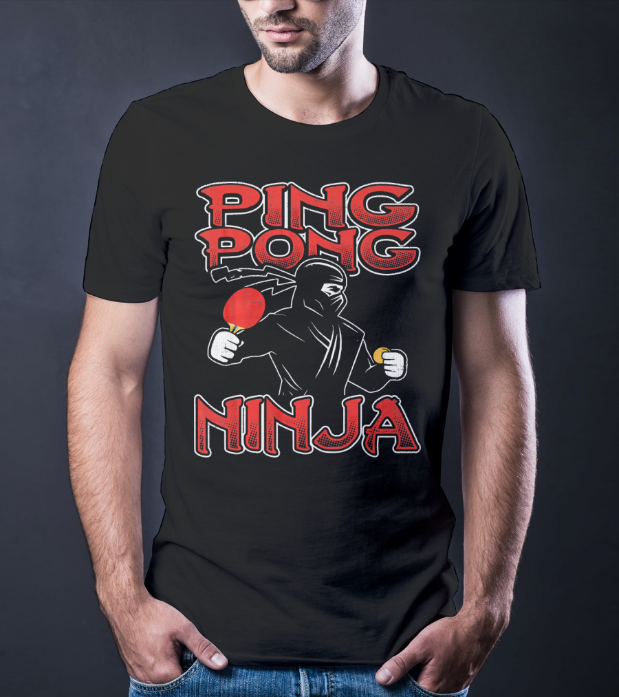 Ping Pong Ninja Funny Ping Pong T-Shirt