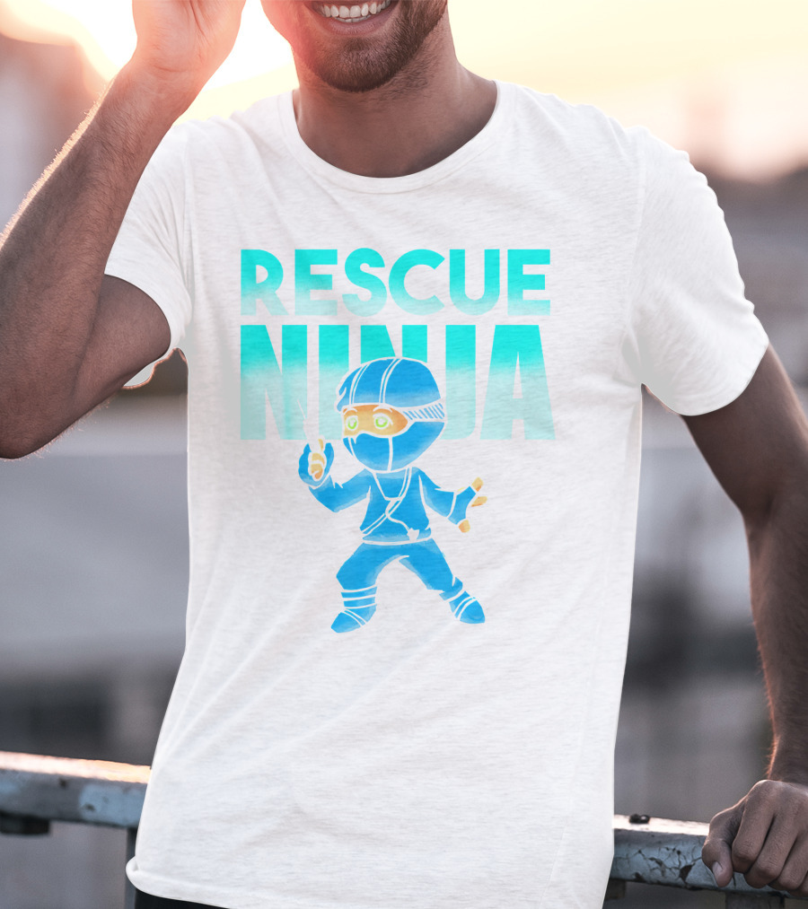 Rescue Ninja Nurses Nursing Day Men Pediatric Hero T-Shirt