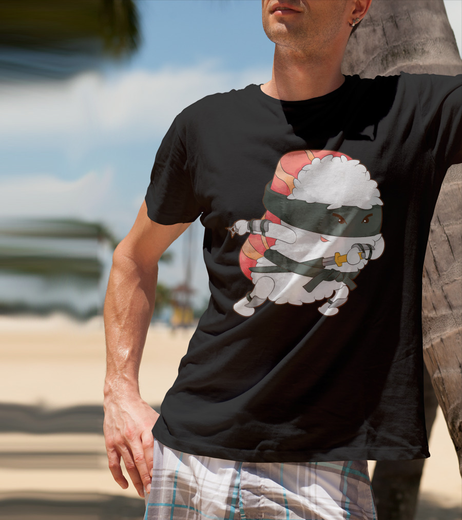 Funny Cute Sushi Ninja Maki Lover Japan T-Shirt