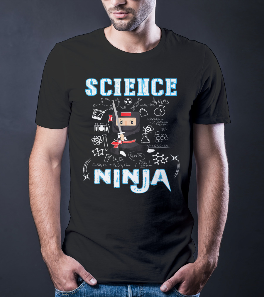 Science Ninja Chemistry Adventures Cool Science T-Shirt