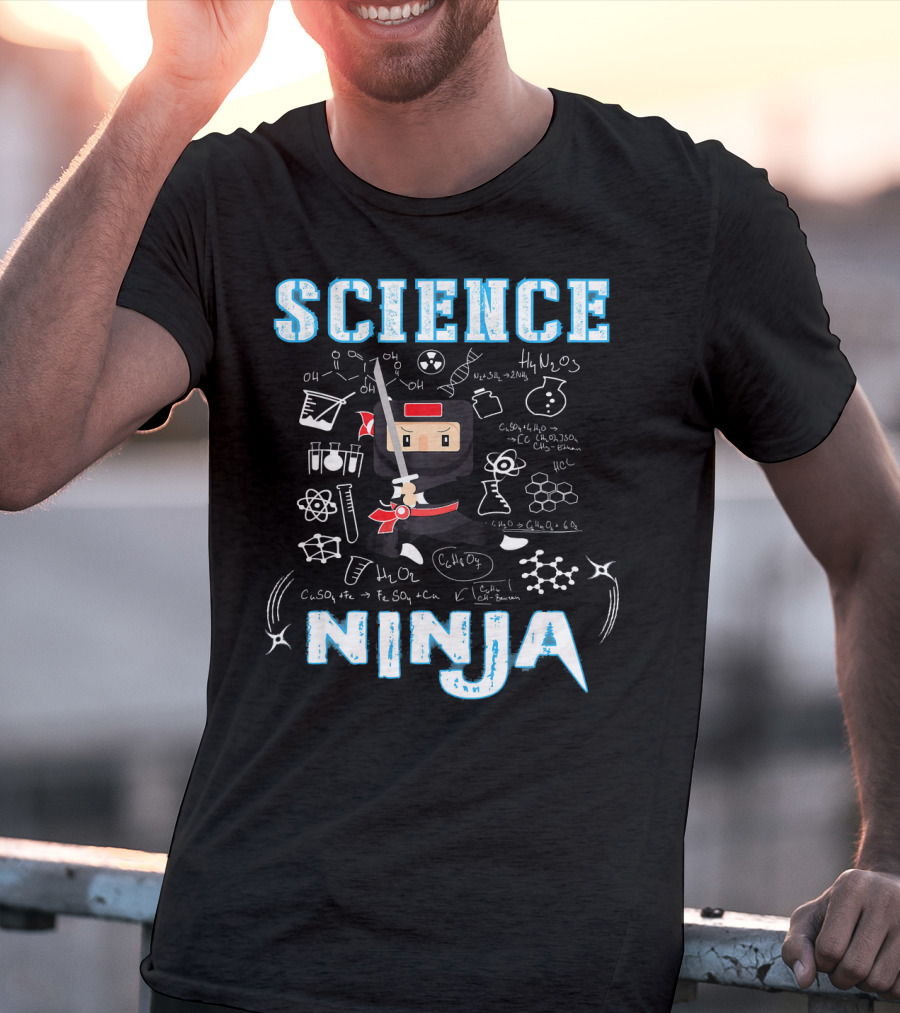 Science Ninja Chemistry Adventures Cool Science T-Shirt