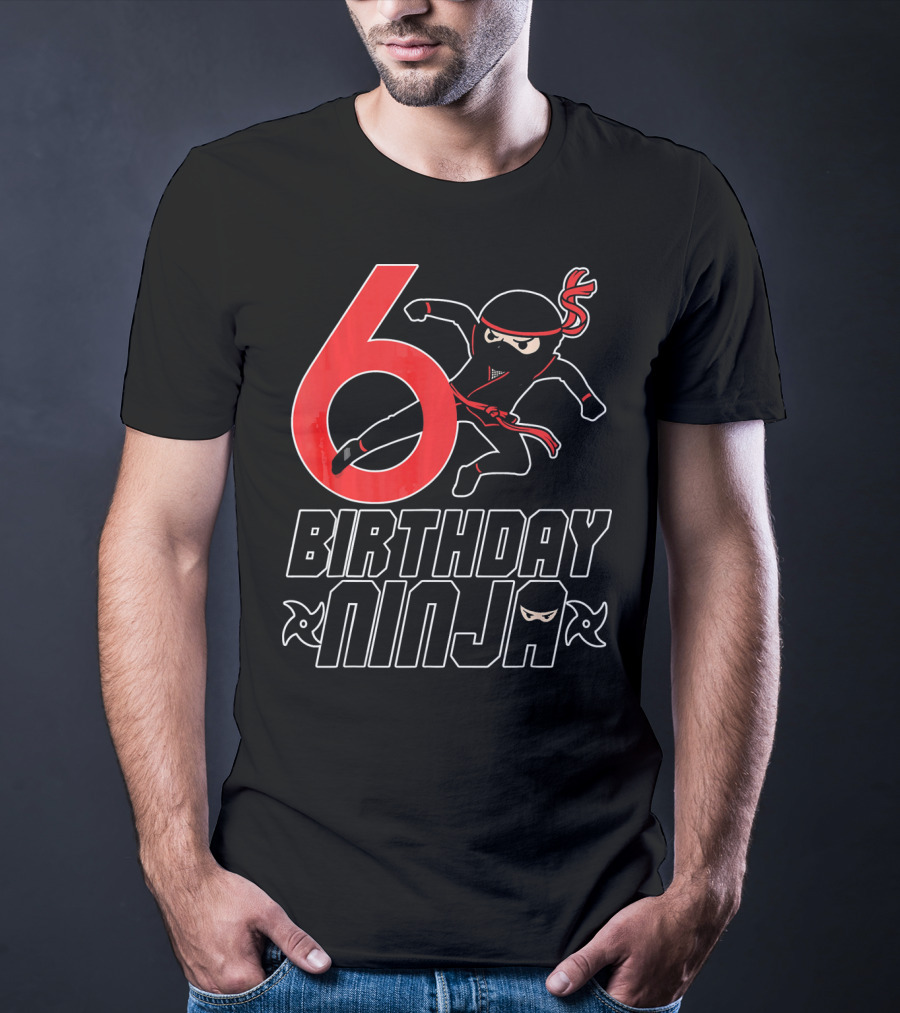 6 Birthday Ninja T-Shirt