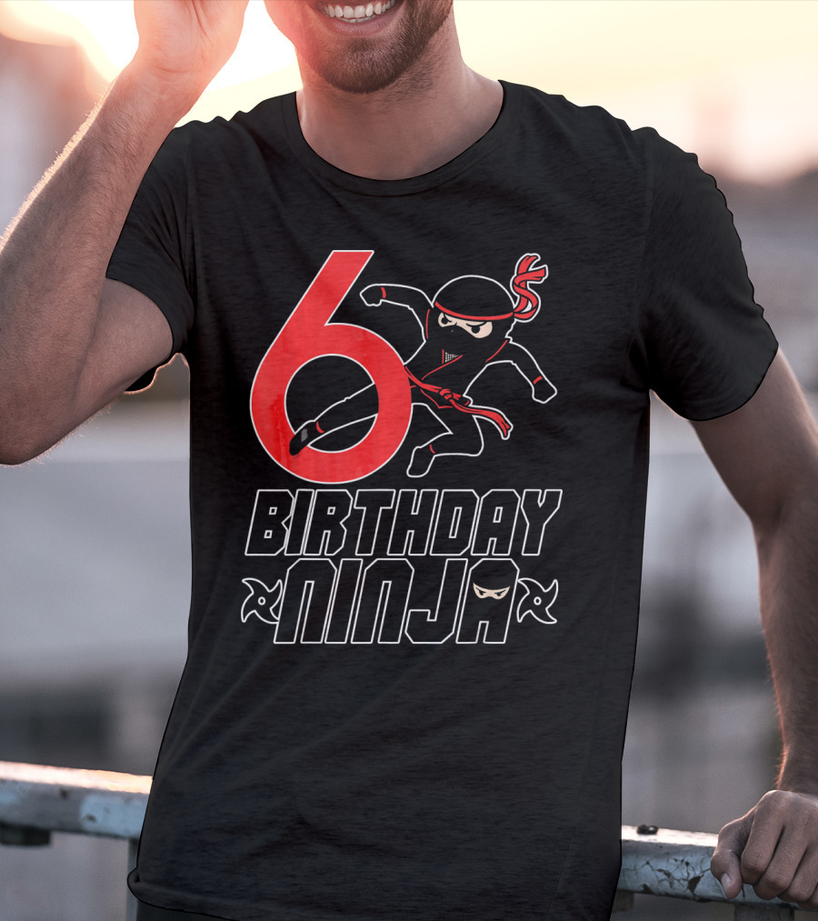 6 Birthday Ninja T-Shirt