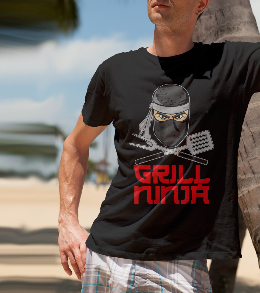 Grill Ninja Funny Barbeque Hibachi Cooking Gear T-Shirt
