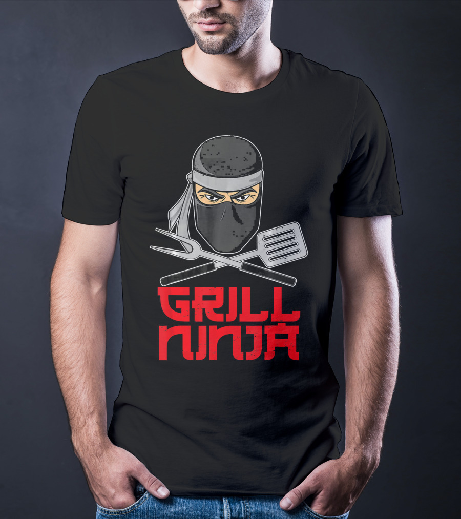 Grill Ninja Funny Barbeque Hibachi Cooking Gear T-Shirt