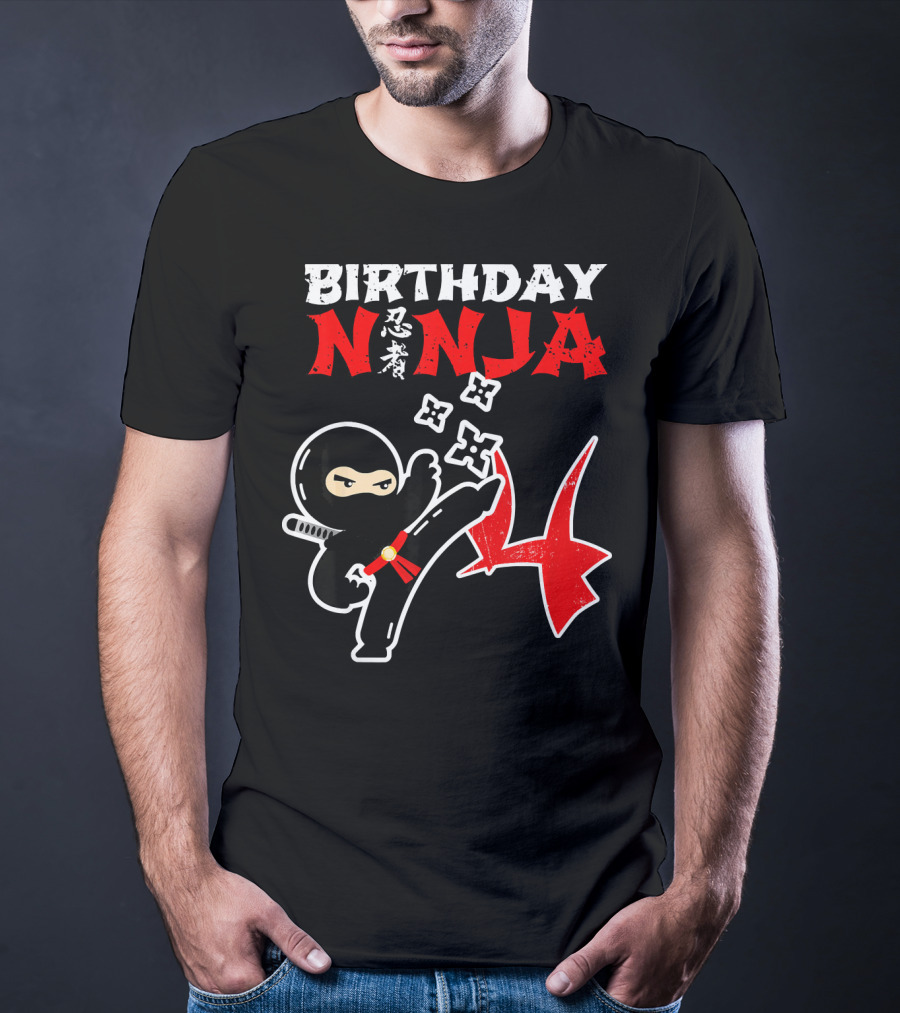 BIRTHDAY NINJA Party Supplies Kick Action T-Shirt
