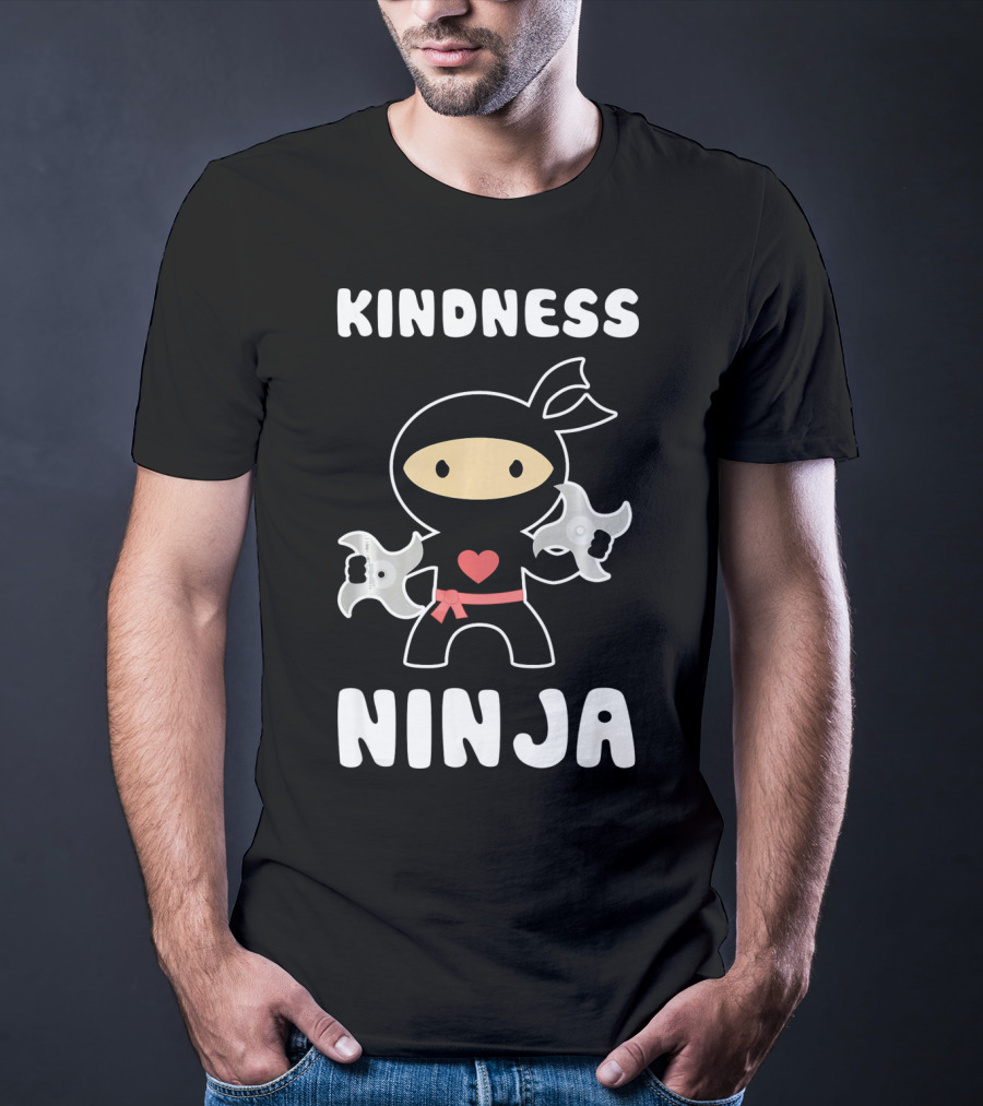 Kindness Ninja Anti Bullying Choose Kind Heart T-Shirt
