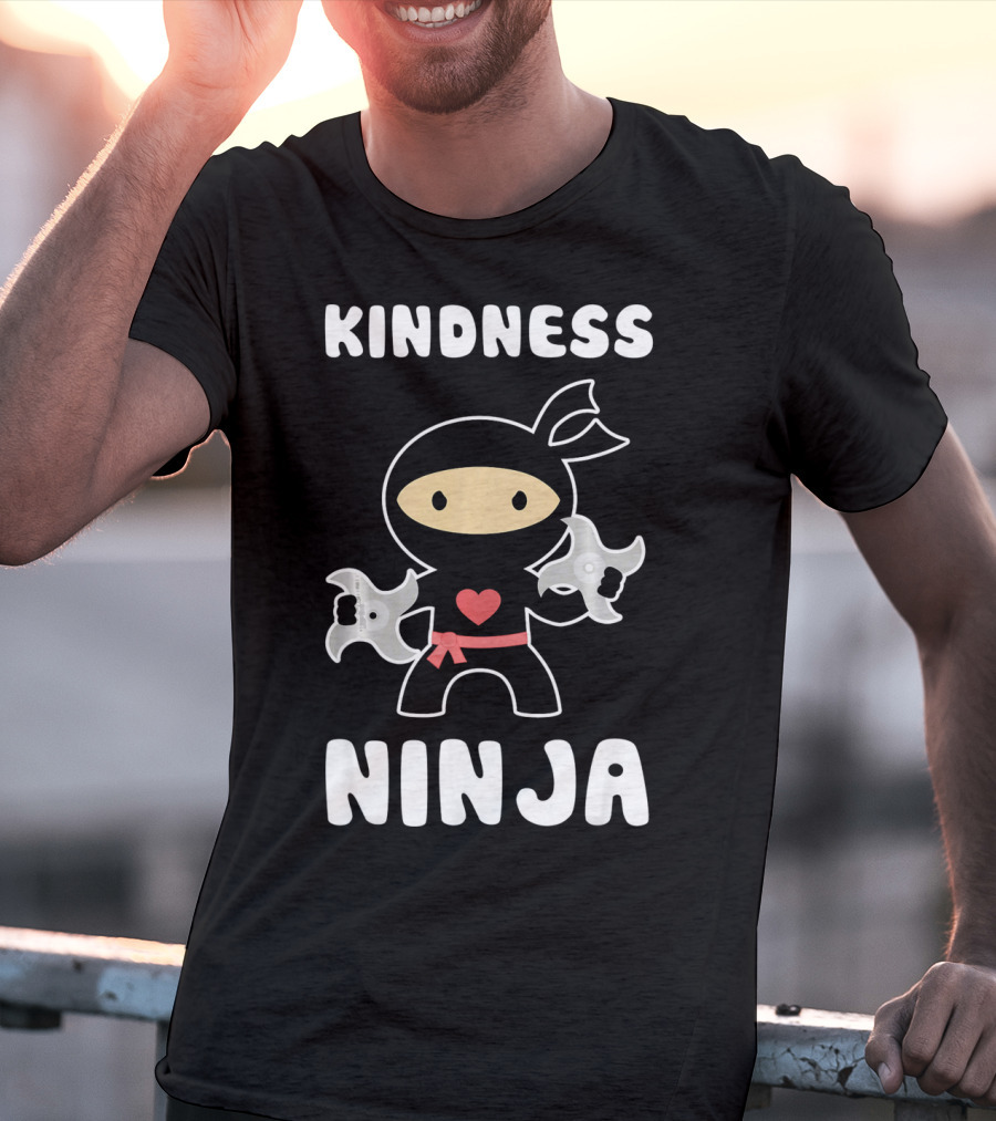 Kindness Ninja Anti Bullying Choose Kind Heart T-Shirt