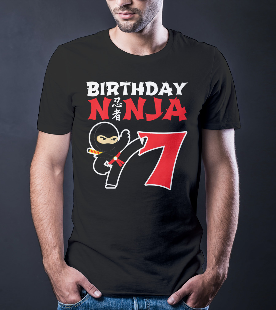 Birthday Ninja 7 Year Old T-Shirt