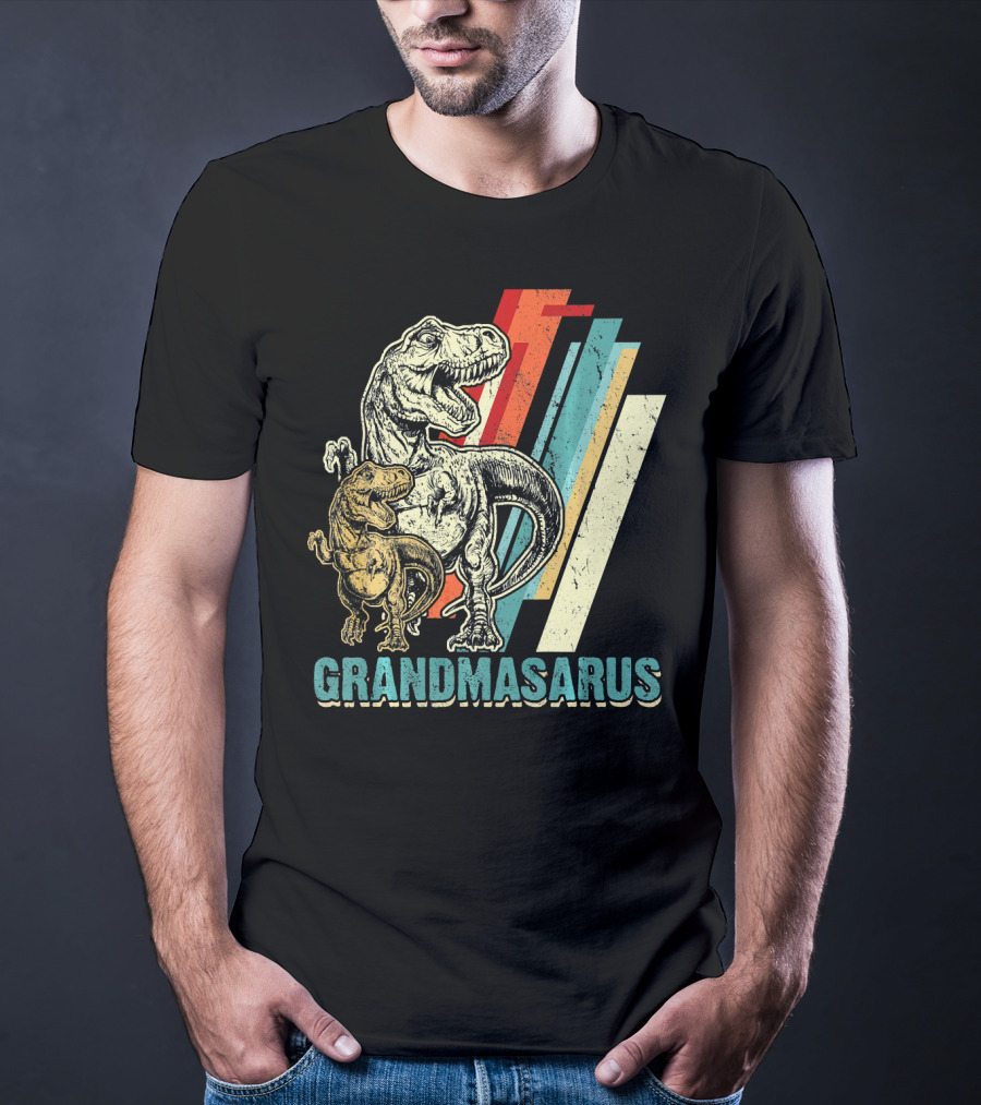 Grandmasaurus Retro Vintage Dinosaur Mother's Day T-Shirt