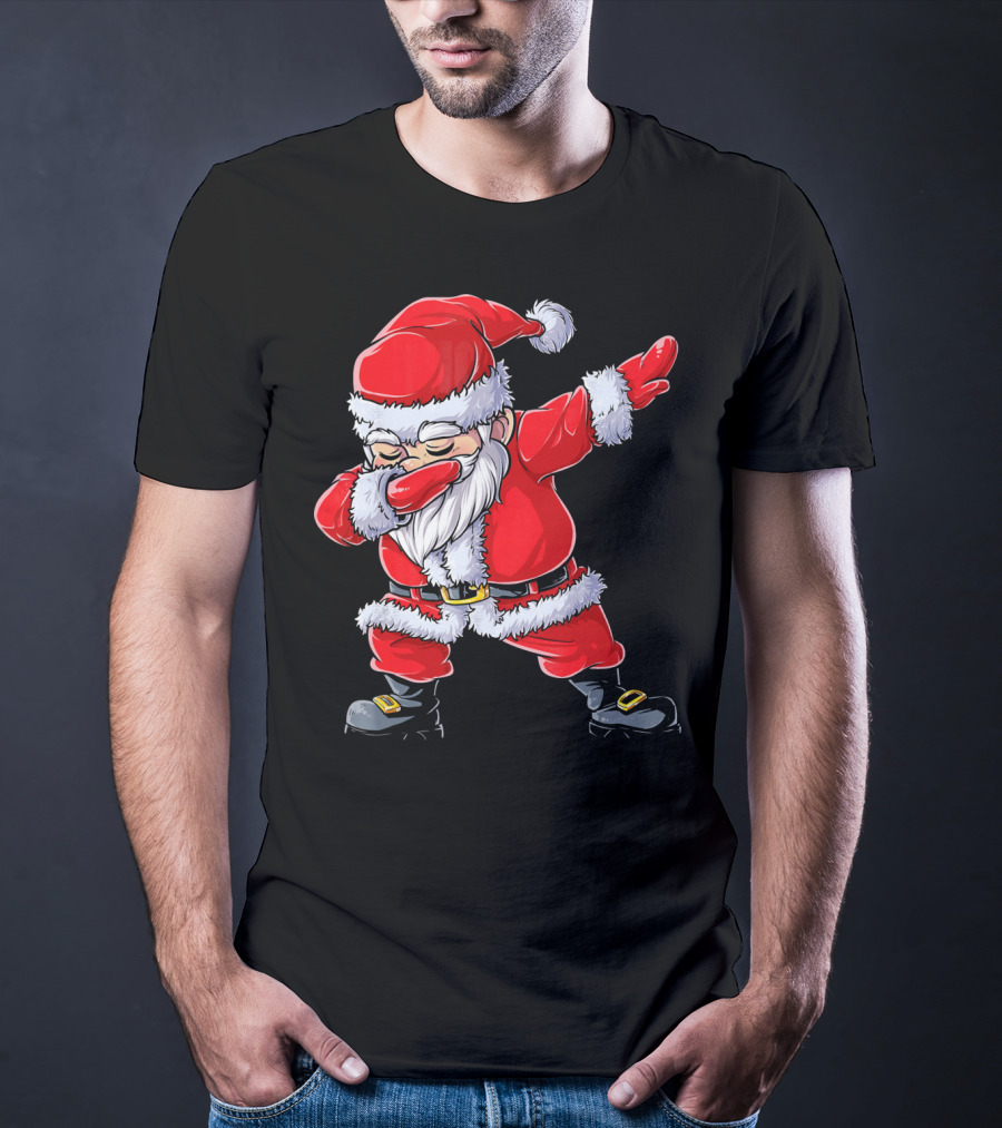 Christmas Santa Claus Dabbing T-Shirt