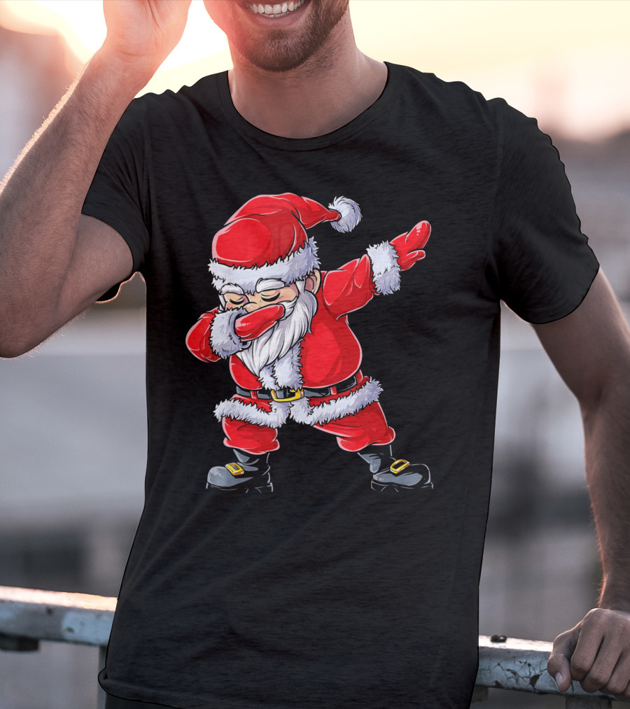 Christmas Santa Claus Dabbing T-Shirt