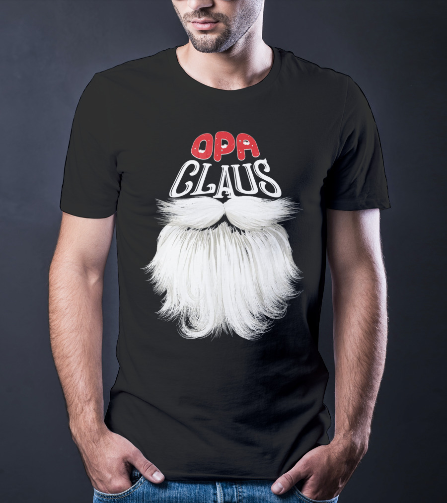 OPA Claus Funny Santa Beard T-Shirt