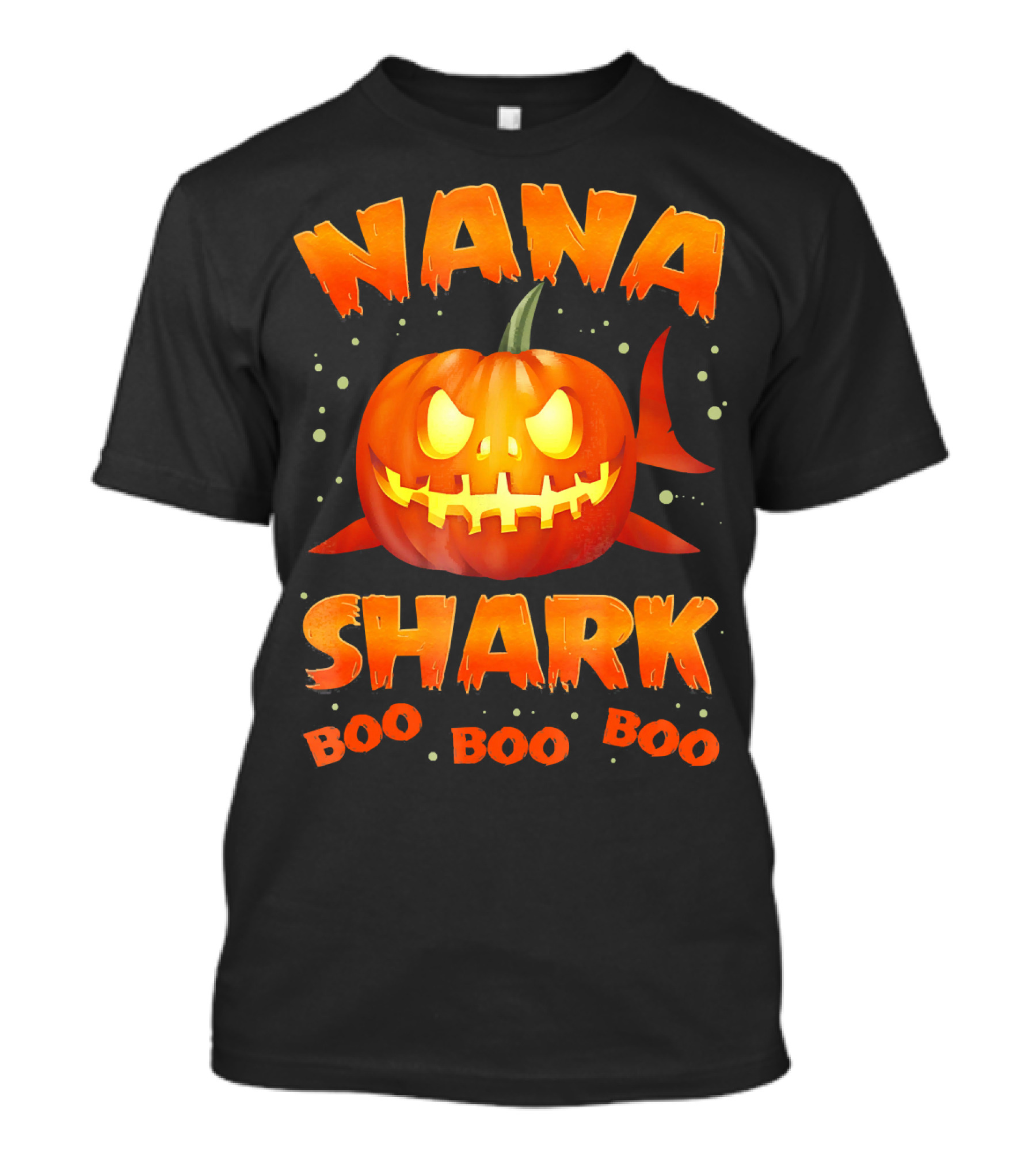 Nana Shark Pumpkin Boo Boo Boo T-Shirt