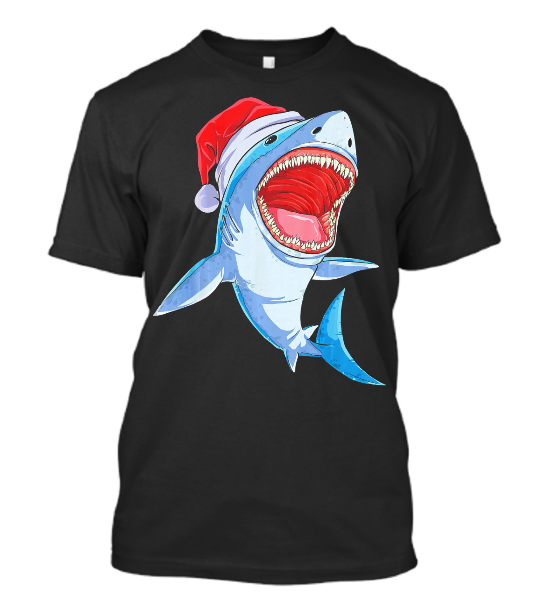Christmas Kids Santa Shark T-Shirt