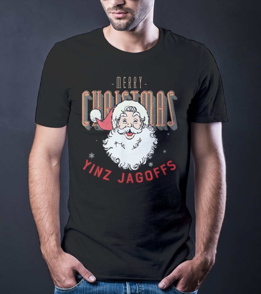 Merry Christmas Yinz Jagoffs Santa Clause Pitts T-Shirt
