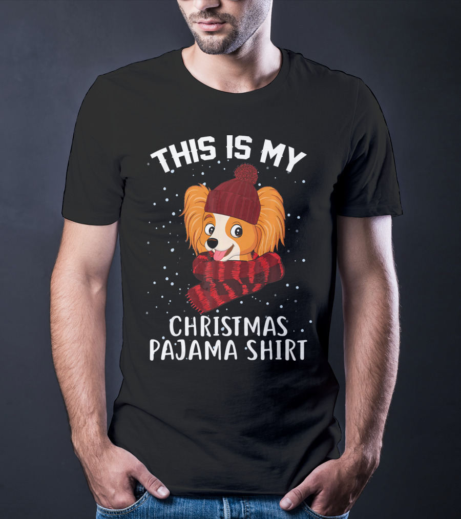 This Is My Christmas Pajama Shirt Papillon T-Shirt