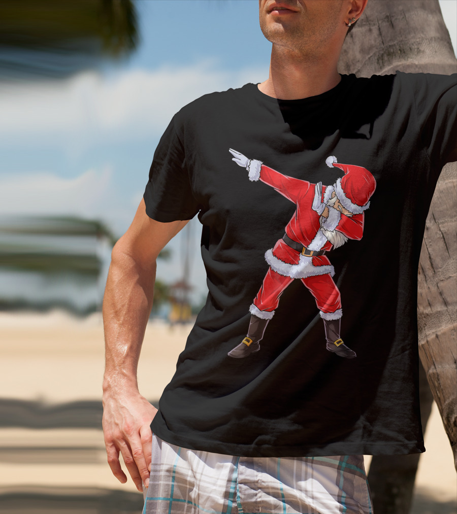 Dabbing Santa Christmas Dance Pose T-Shirt