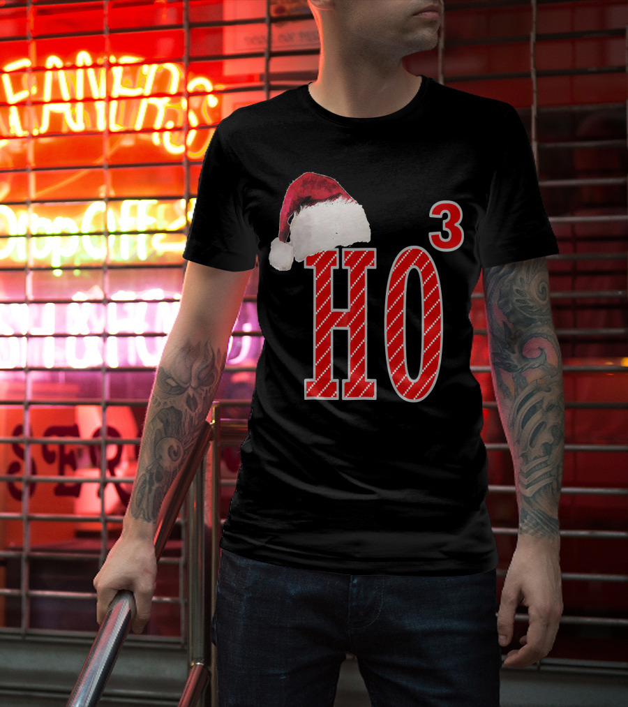 Ugly Christmas Santa Hat Ho Ho³ T-Shirt