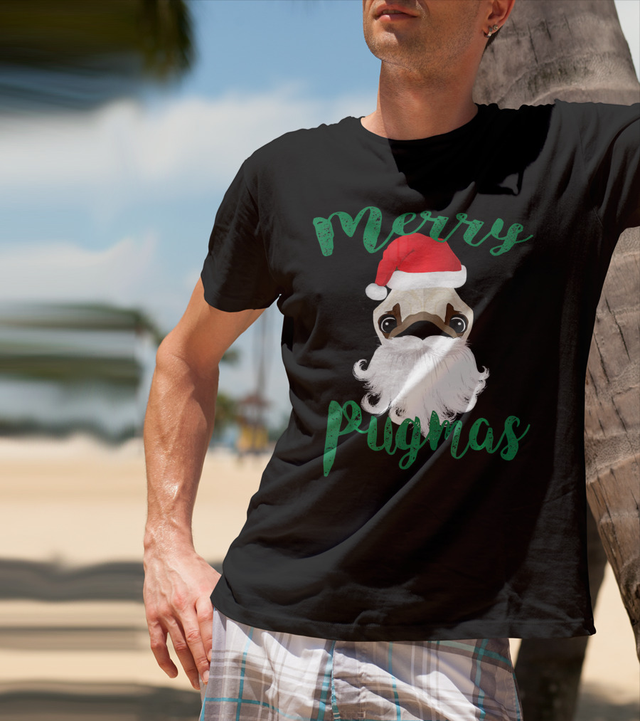 Merry Pugmas Pug Pug T-Shirt