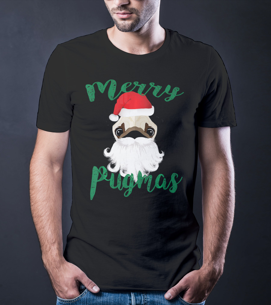 Merry Pugmas Pug Pug T-Shirt