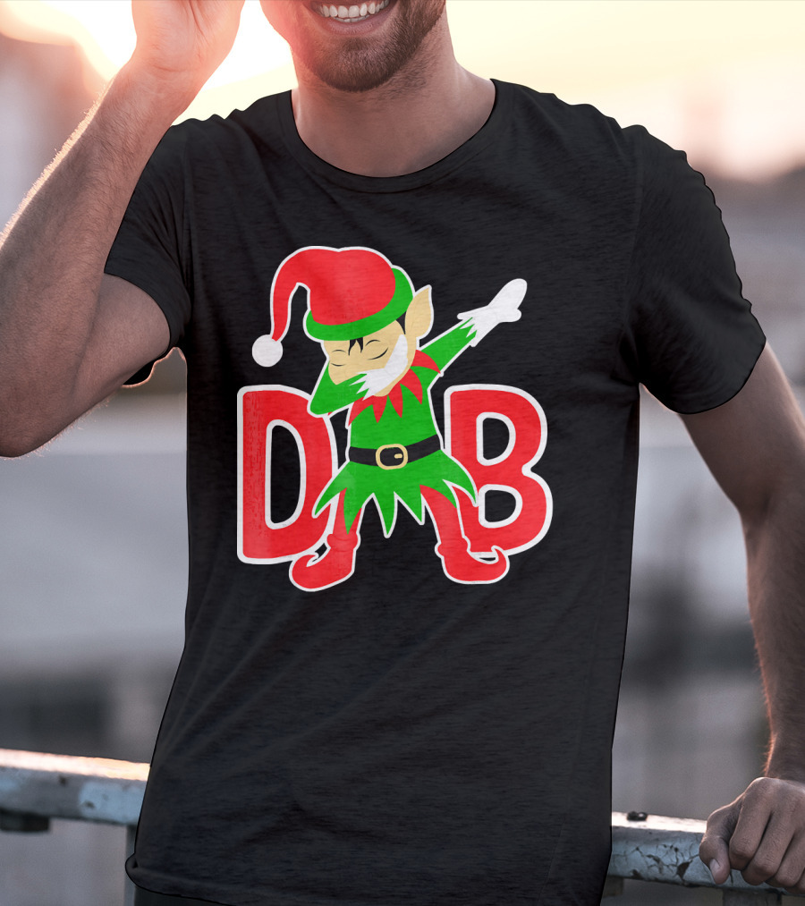 Dabbing Christmas Elf Cute Christmas Holidays T-Shirt