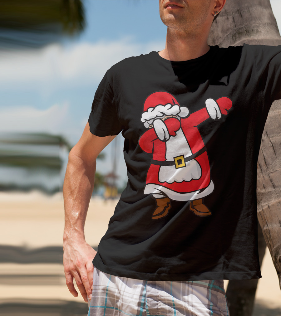 Mrs. Santa Claus Dabbing Christmas Fun T-Shirt
