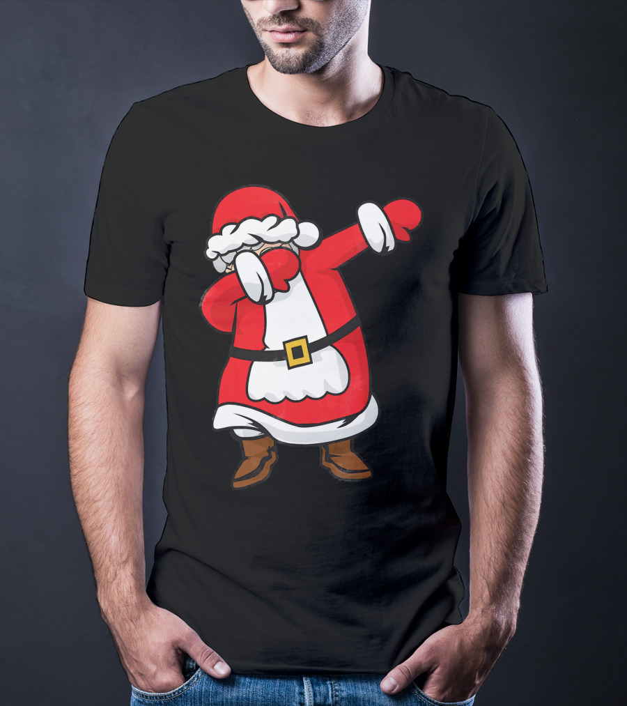 Mrs. Santa Claus Dabbing Christmas Fun T-Shirt