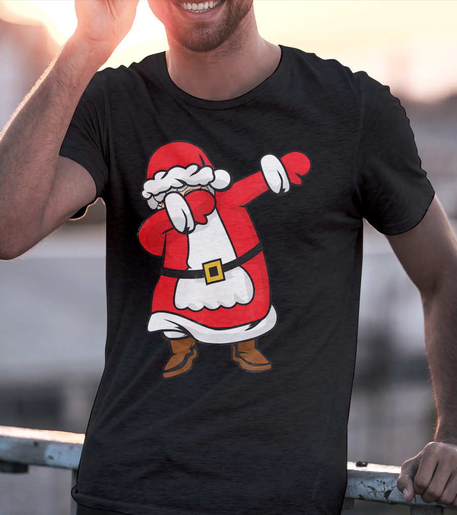 Mrs. Santa Claus Dabbing Christmas Fun T-Shirt