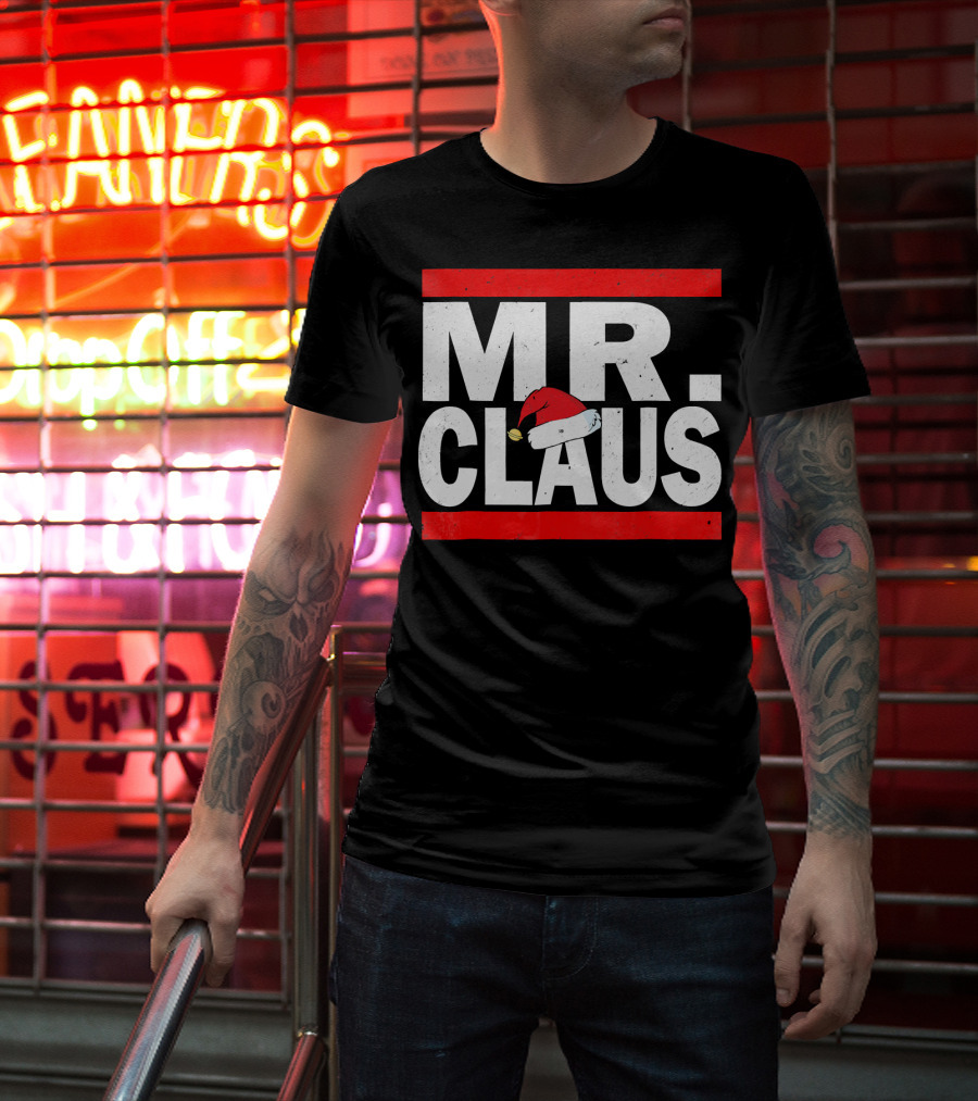 MR CLAUS Christmas Santa Hat T-Shirt
