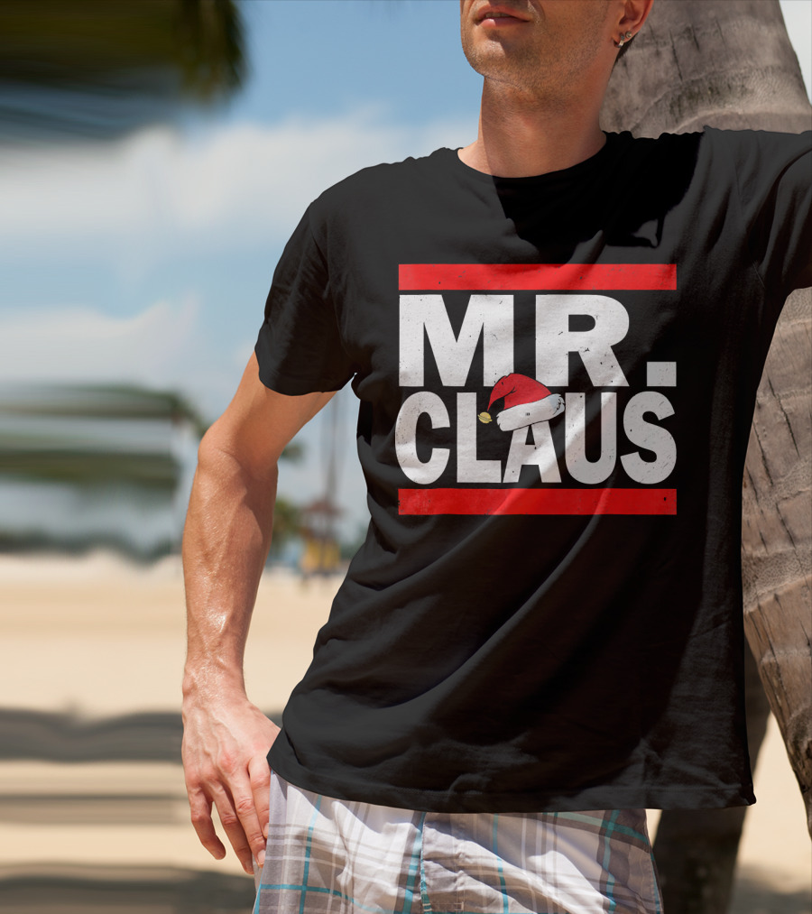 MR CLAUS Christmas Santa Hat T-Shirt